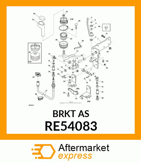 SUPPORT,SINGLE LEVER CONTROL,ASMB RE54083