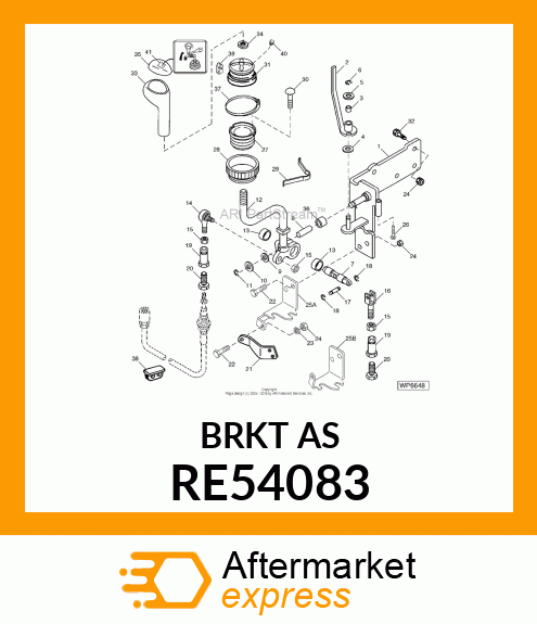 SUPPORT,SINGLE LEVER CONTROL,ASMB RE54083