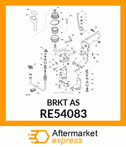 SUPPORT,SINGLE LEVER CONTROL,ASMB RE54083