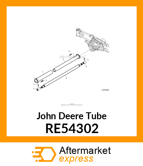 TUBE, FRONT, ASSEMBLY RE54302