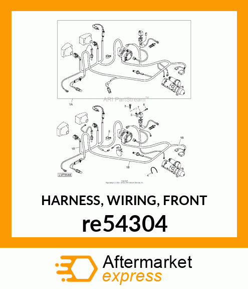 HARNESS, WIRING, FRONT re54304