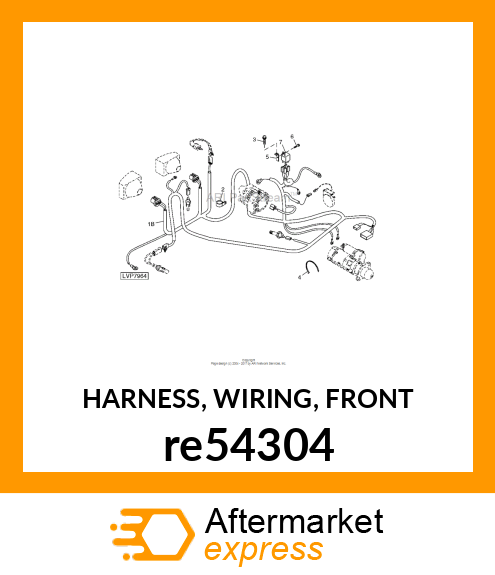 HARNESS, WIRING, FRONT re54304