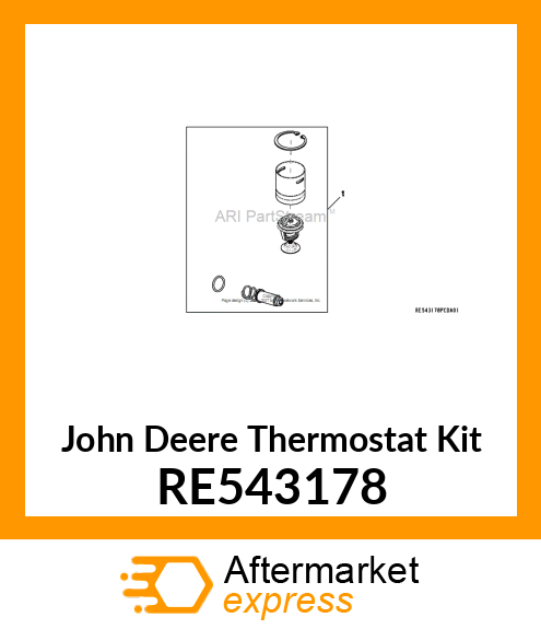 THERMOSTAT KIT, SERVICE LOW PARASIT RE543178