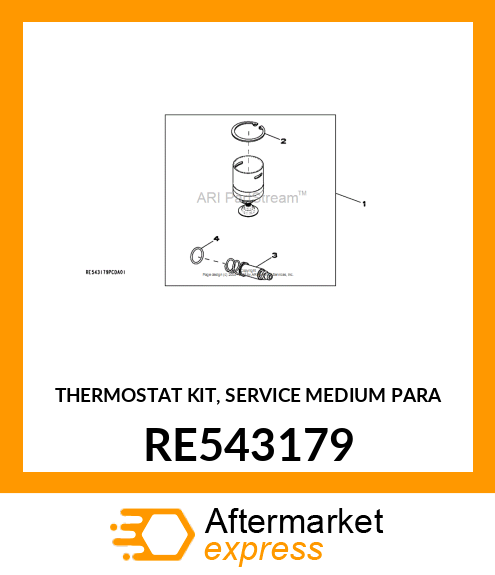 THERMOSTAT KIT, SERVICE MEDIUM PARA RE543179