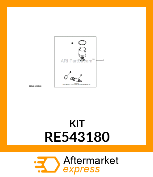 THERMOSTAT KIT, SERVICE MEDIUM PARA RE543180