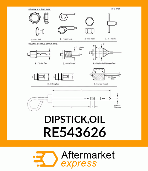 DIPSTICK,OIL RE543626