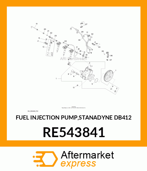 FUEL INJECTION PUMP,STANADYNE DB412 RE543841
