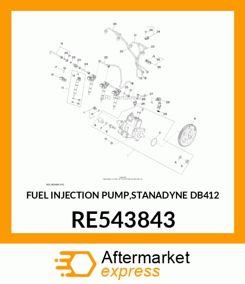 FUEL INJECTION PUMP,STANADYNE DB412 RE543843