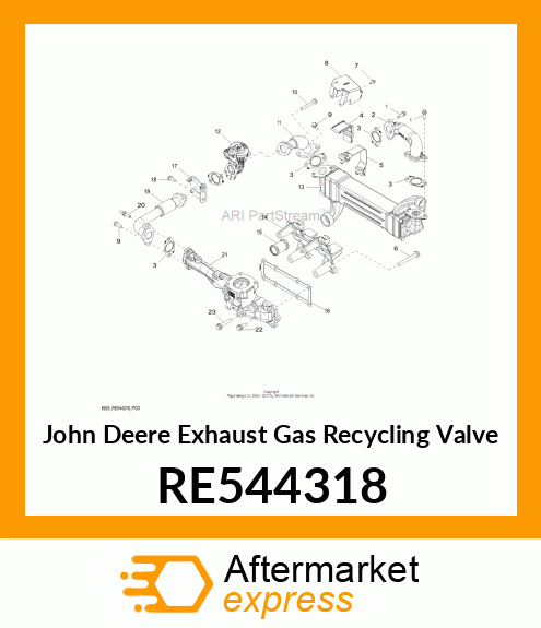 EXHAUST GAS RECYCLING VALVE RE544318