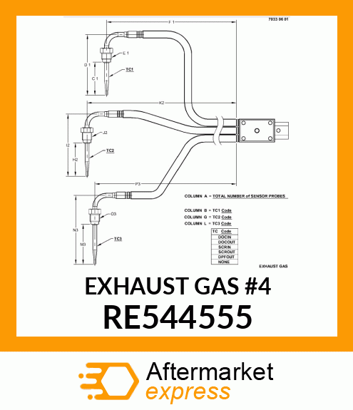EXHAUST GAS #4 RE544555