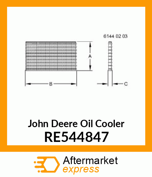OIL COOLER RE544847