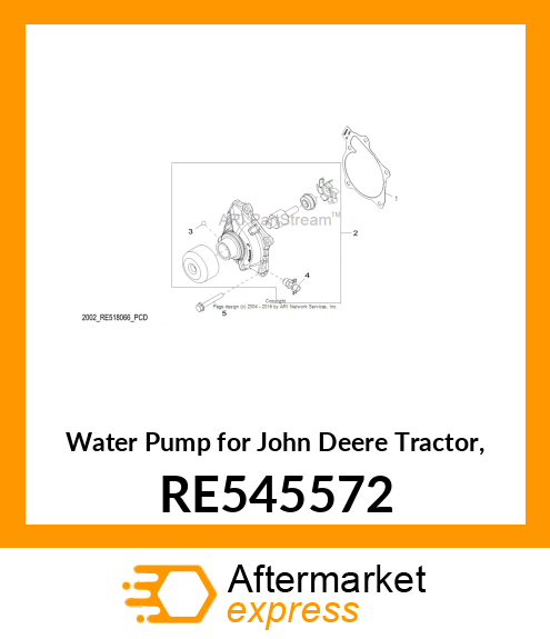 WATER PUMP, RE545572