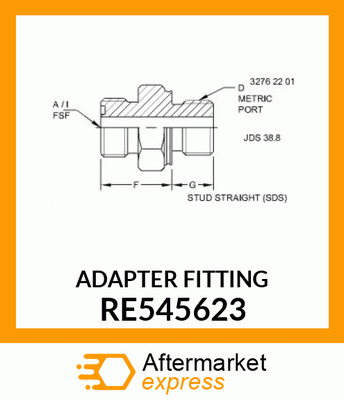 ADAPTER FITTING RE545623