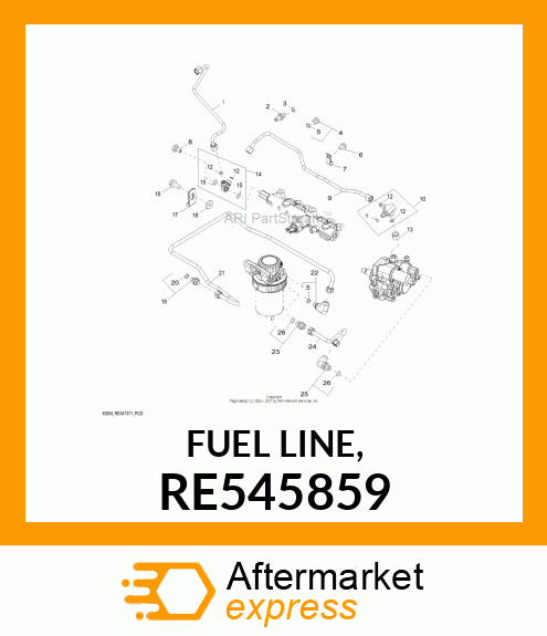 FUEL LINE, RE545859