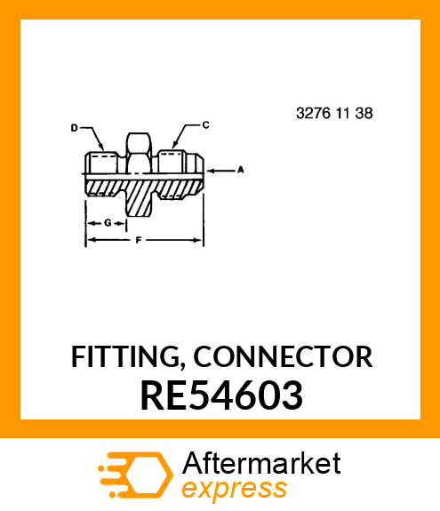 FITTING, CONNECTOR RE54603