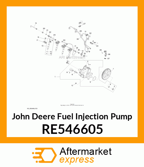 FUEL INJECTION PUMP,STANADYNE DB4, RE546605