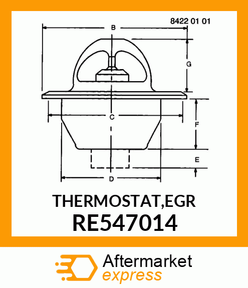 THERMOSTAT,EGR RE547014