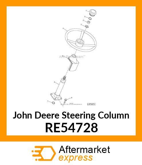 COLUMN, STEERING RE54728