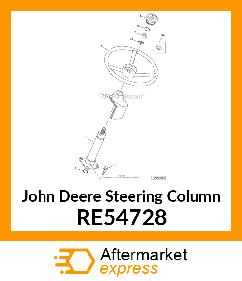 COLUMN, STEERING RE54728