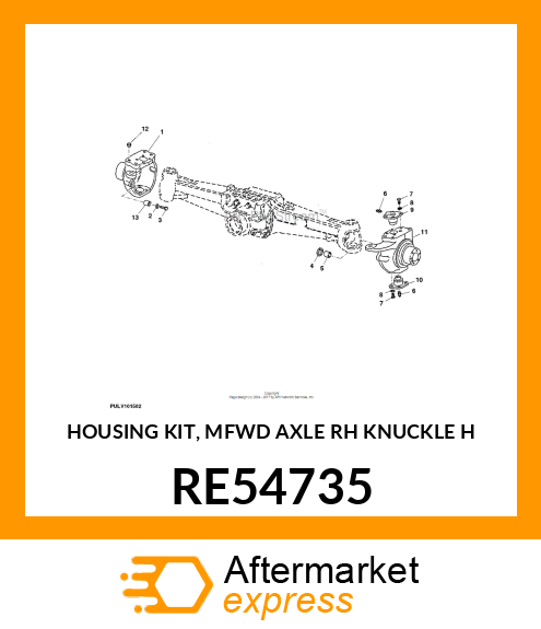 HOUSING KIT, MFWD AXLE RH KNUCKLE H RE54735