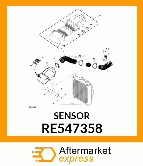 SENSOR, (HUMIDITY/TEMP/PRESSURE) RE547358