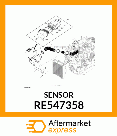 SENSOR, (HUMIDITY/TEMP/PRESSURE) RE547358