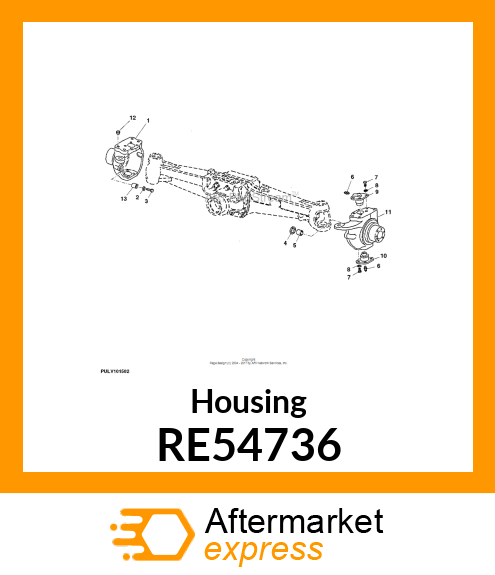 HOUSING KIT, MFWD AXLE LH KNUCKLE H RE54736