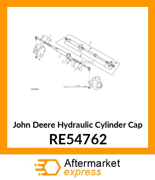 HYDRAULIC CYLINDER CAP RE54762