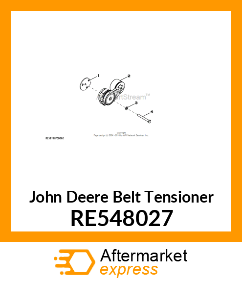 BELT TENSIONER WITH MACH RE548027