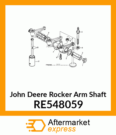 KIT,ROCKER ARM SHAFT,4 CYL RE548059
