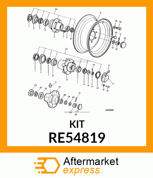 Bearing Kit RE54819