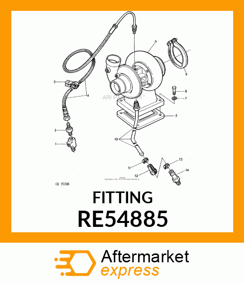 HOSE FITTING, SPECIAL RE54885