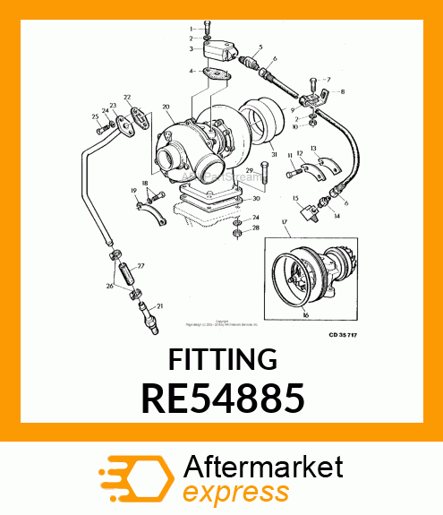 HOSE FITTING, SPECIAL RE54885