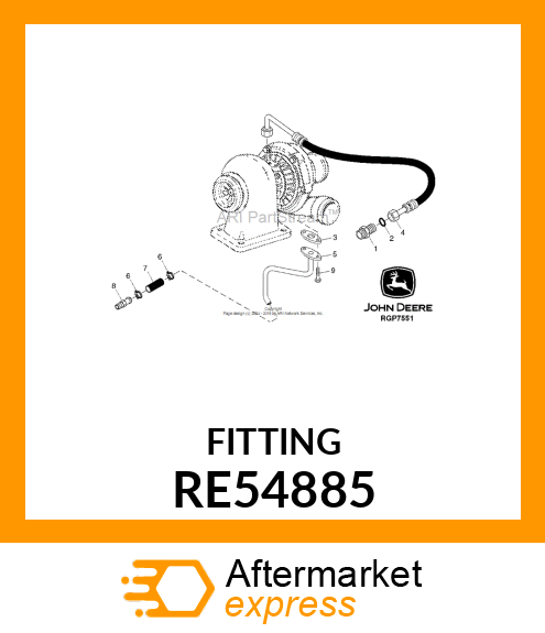 HOSE FITTING, SPECIAL RE54885