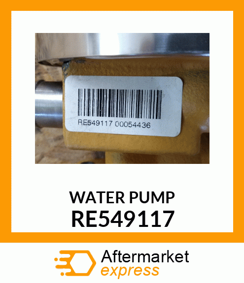 WATER PUMP, ASSEMBLY RE549117