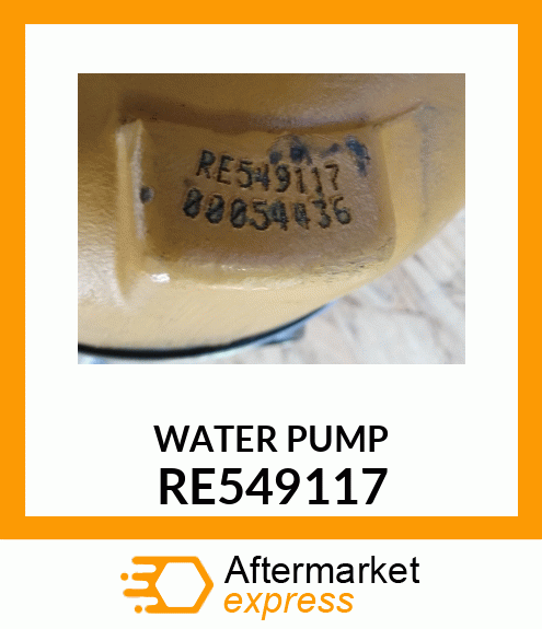WATER PUMP, ASSEMBLY RE549117