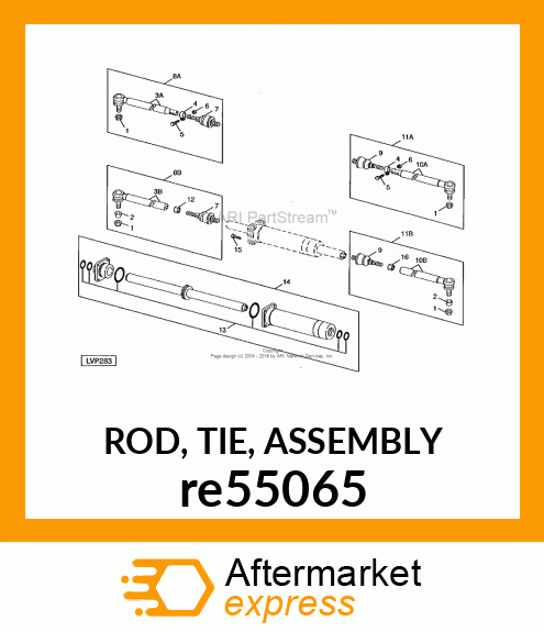 ROD, TIE, ASSEMBLY re55065