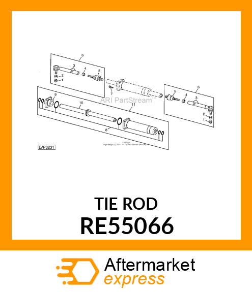 ROD, TIE, ASSEMBLY RE55066