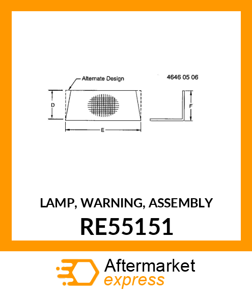 LAMP, WARNING, ASSEMBLY RE55151