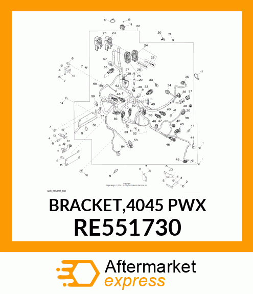 BRACKET,4045 PWX RE551730