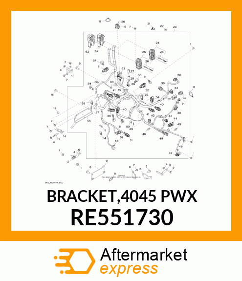 BRACKET,4045 PWX RE551730