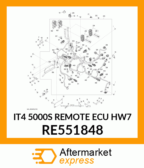 WIRING HARNESS,4045 IT4 5M REMOTE E RE551848