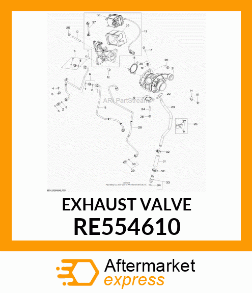 EXHAUST VALVE RE554610