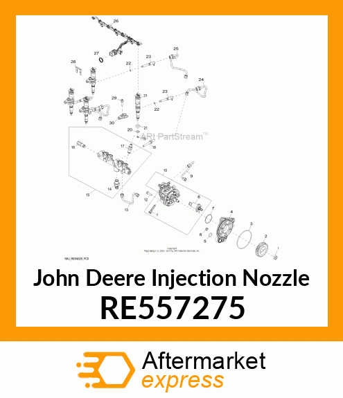 INJECTION NOZZLE, G3, 6X127X12 RE557275