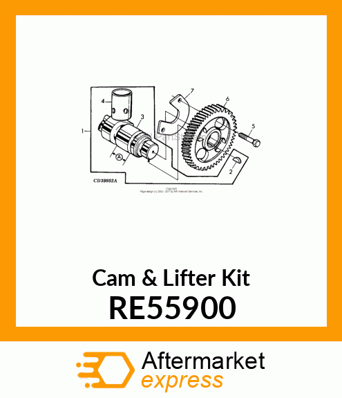 KIT,CAMSHAFT,3CYL. RE55900