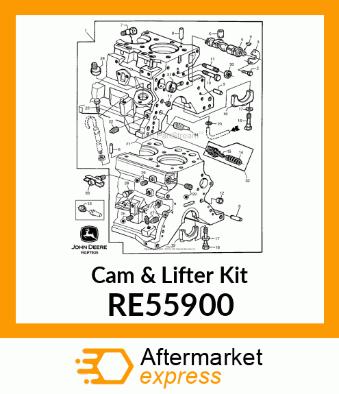 KIT,CAMSHAFT,3CYL. RE55900