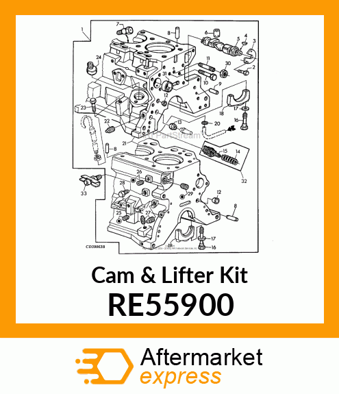 KIT,CAMSHAFT,3CYL. RE55900