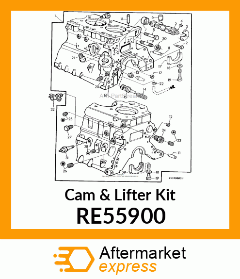 KIT,CAMSHAFT,3CYL. RE55900