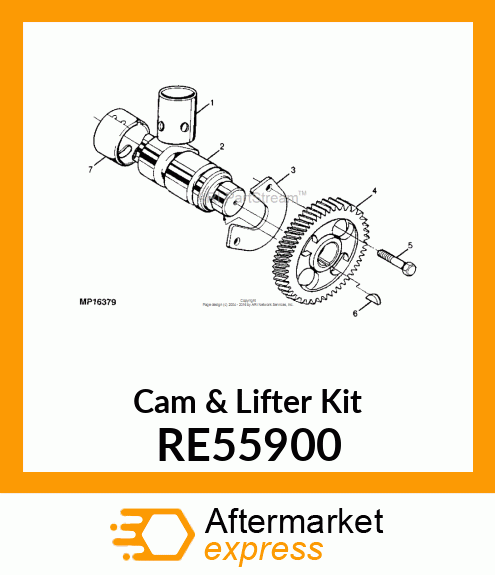 KIT,CAMSHAFT,3CYL. RE55900