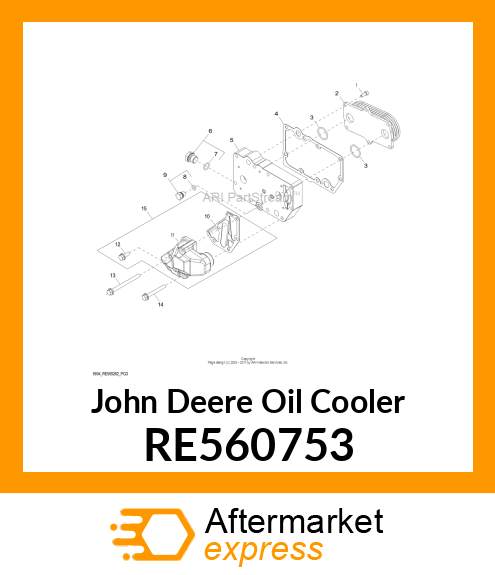 OIL COOLER RE560753